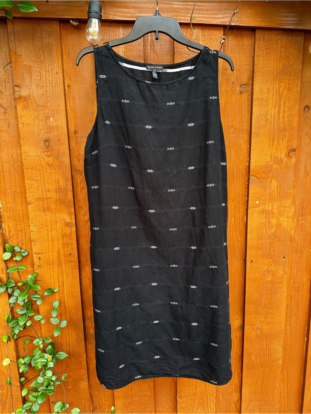 Eileen Fisher patterned dress